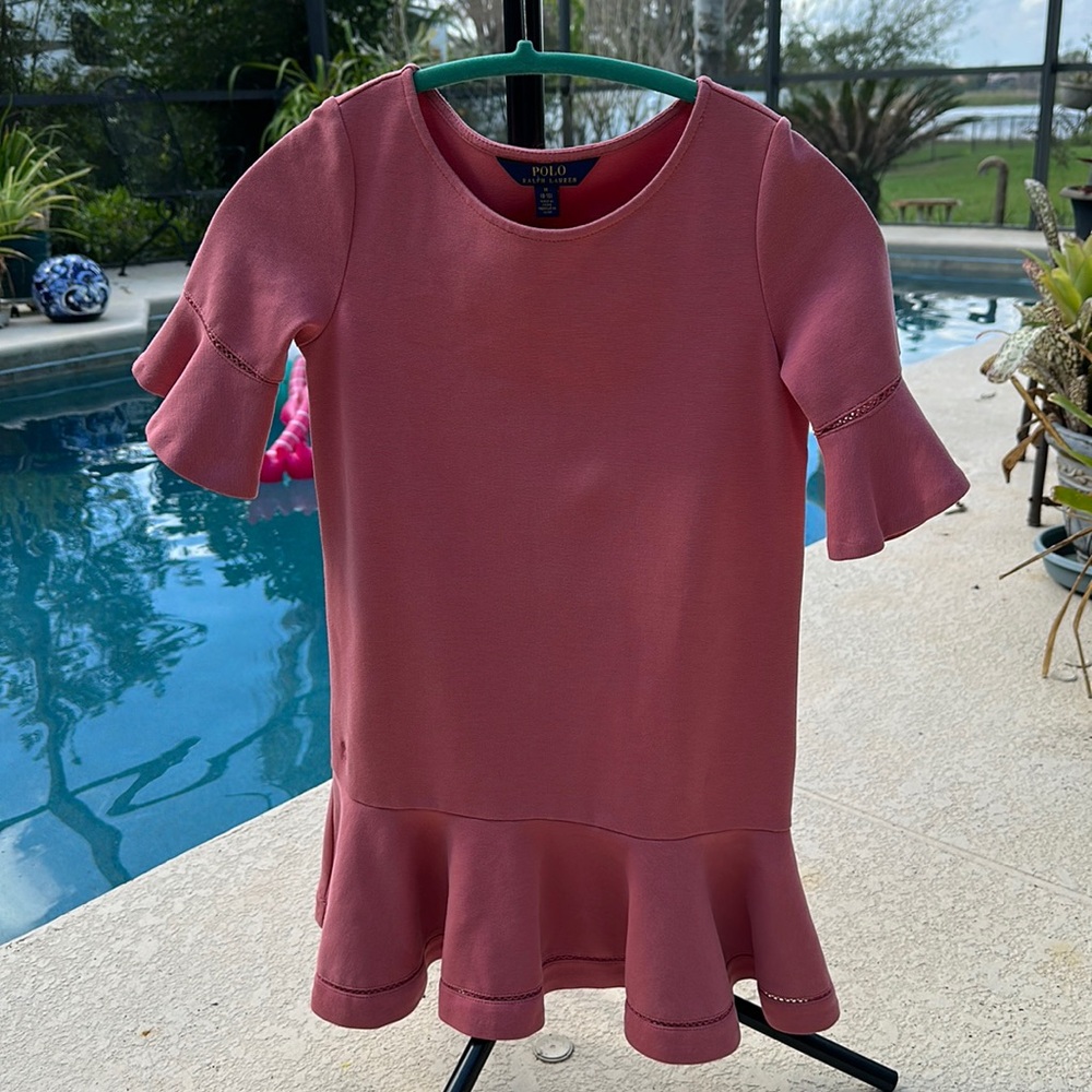Polo by Ralph Lauren Girls Dress Salmon Size medium (8/10)